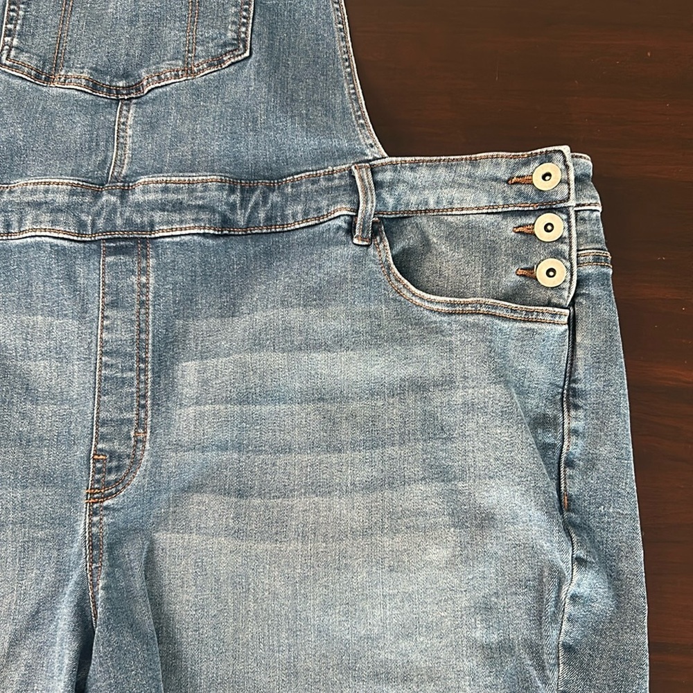 DC Jeans Denim Shortalls Overalls Blue Jean Romper Women’s Size 26 Casual - Picture 16 of 16